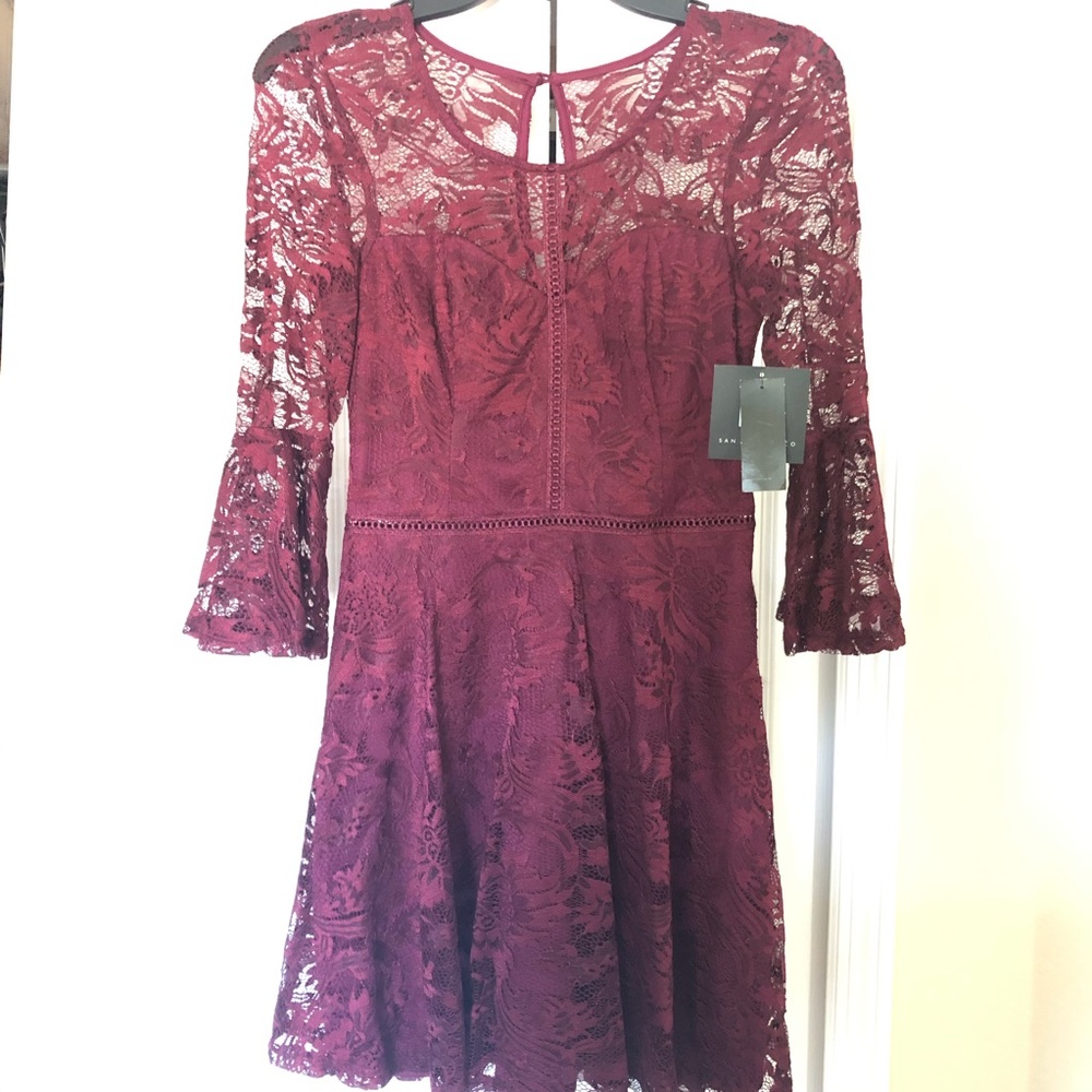 I.N. San Francisco Lace Fit and Flare Mini Dress 3